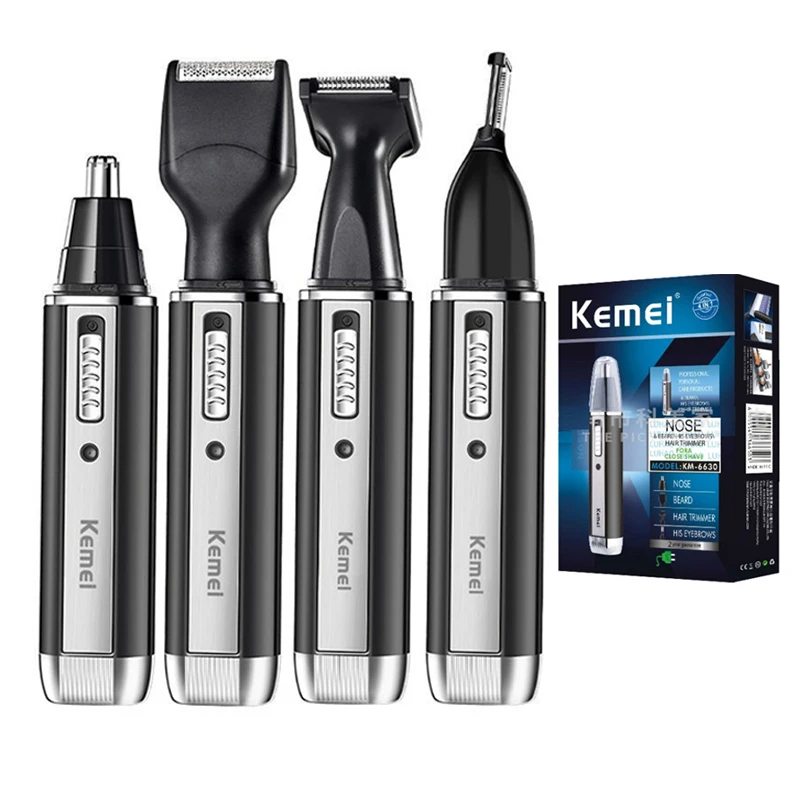 Men'S Grooming Ear Hair - Cortadora de pelo Kemei eléctrica recargable