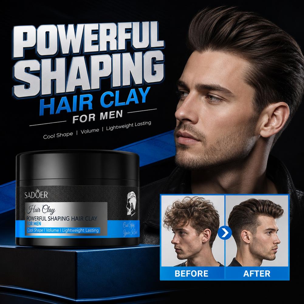 Men'S Grooming Haircut - Arcilla mate para peinar el cabello,