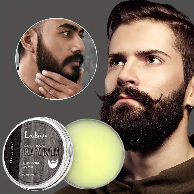 Men'S Grooming Tonic - LOCKMIO-crema hidratante Natural para bigote, bálsamo