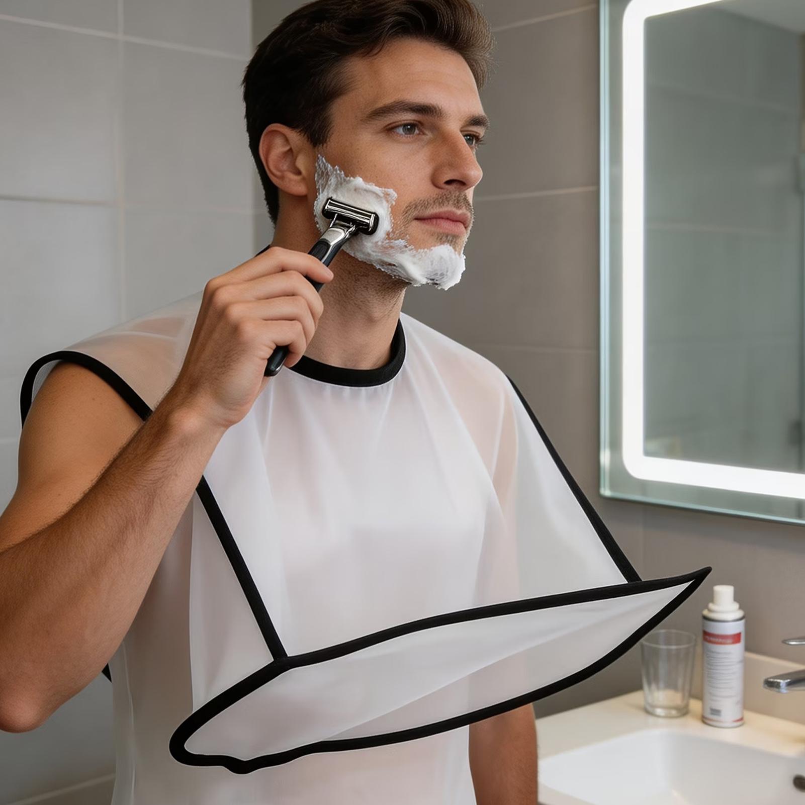 Men Grooming Home - Delantal Plegable para Barba, Babero para