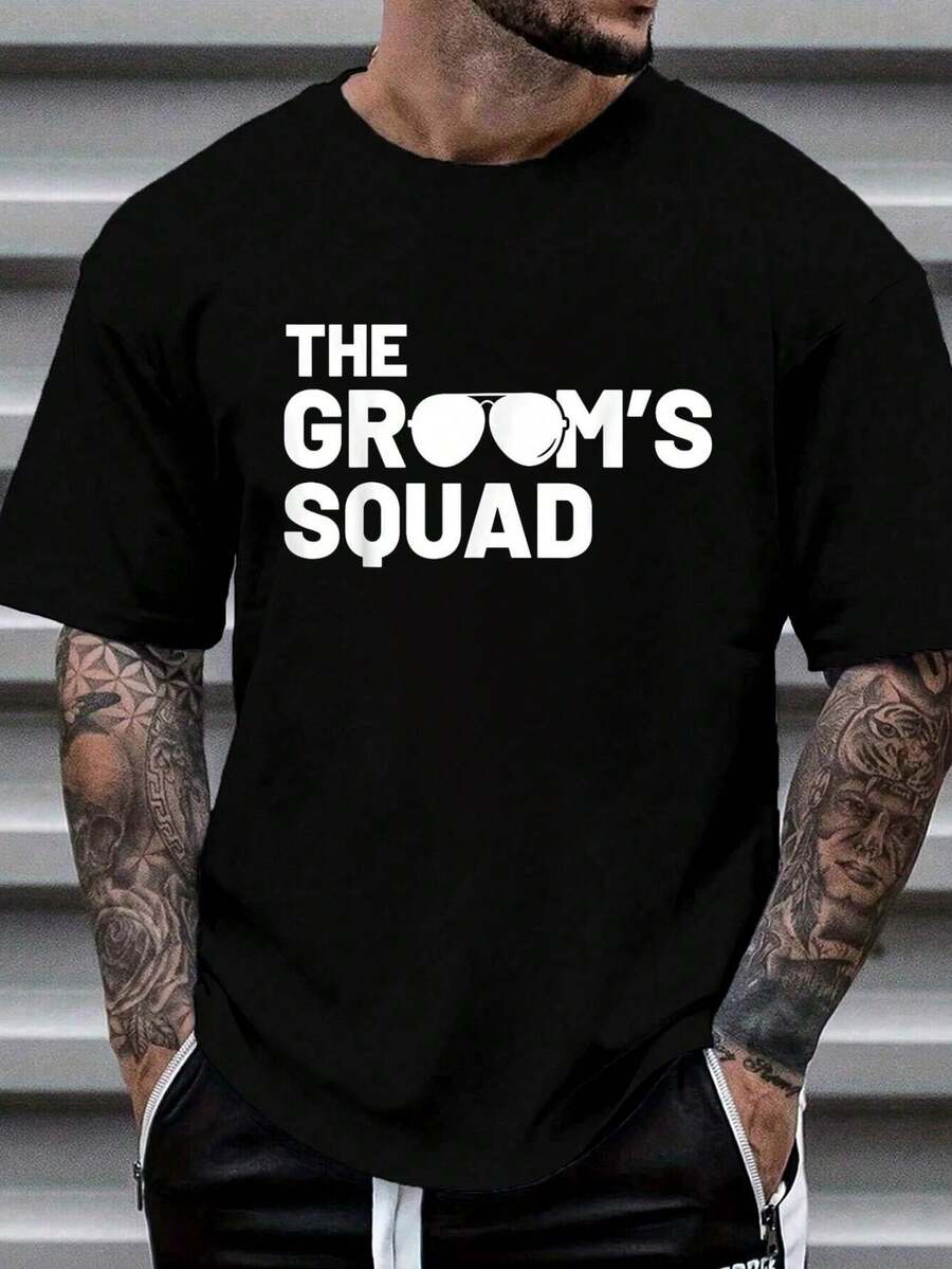 Men Grooming Home - Camiseta de algodón 100% para padrinos