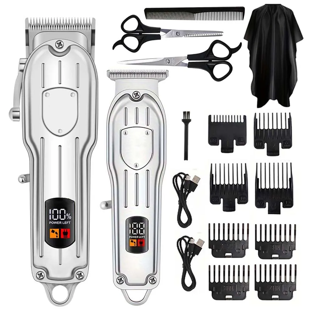 Men Grooming Home - Cortadora de Pelo Eléctrica con Pantalla