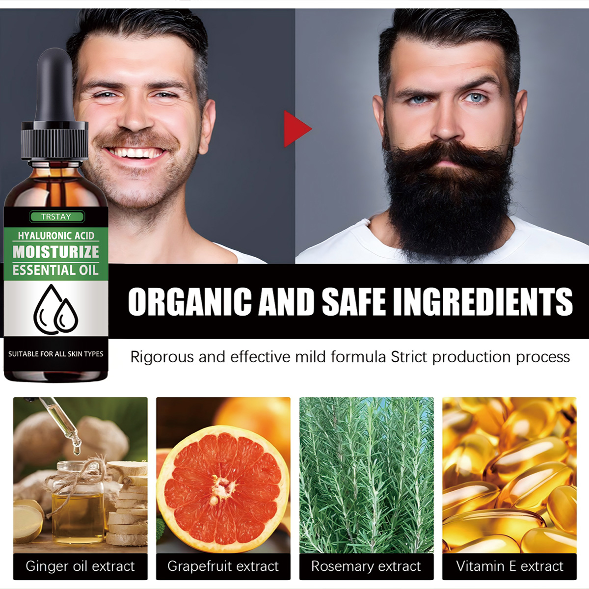100% Natural acelera el vello  - Men'S Grooming Tonic reseña y precio
