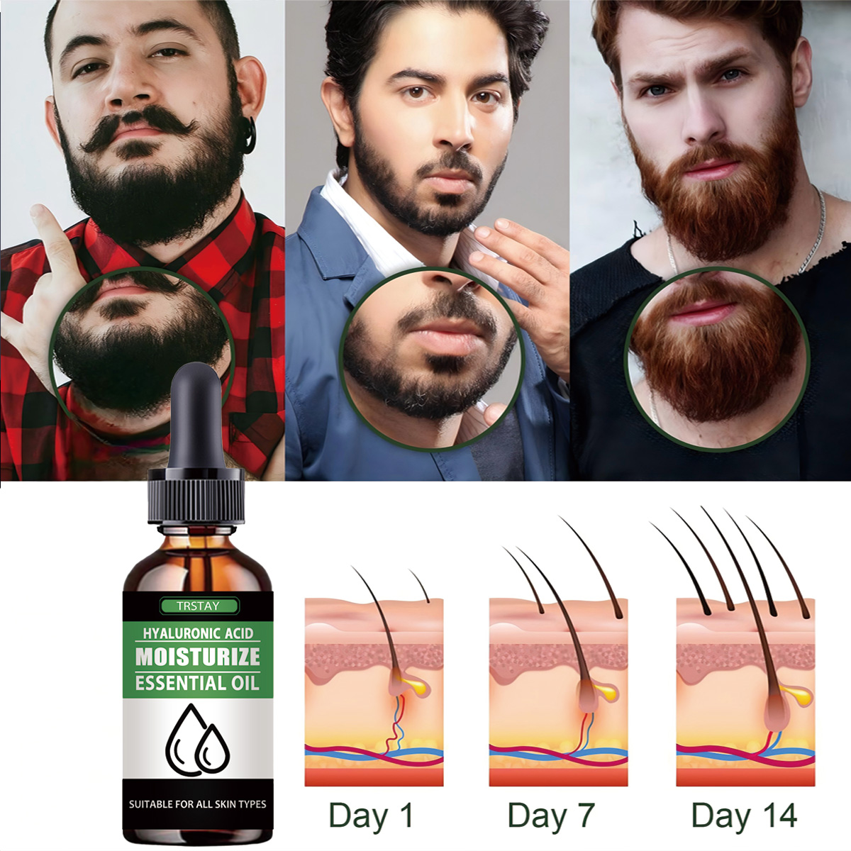 100% Natural acelera el vello  - Men'S Grooming Tonic reseña y precio