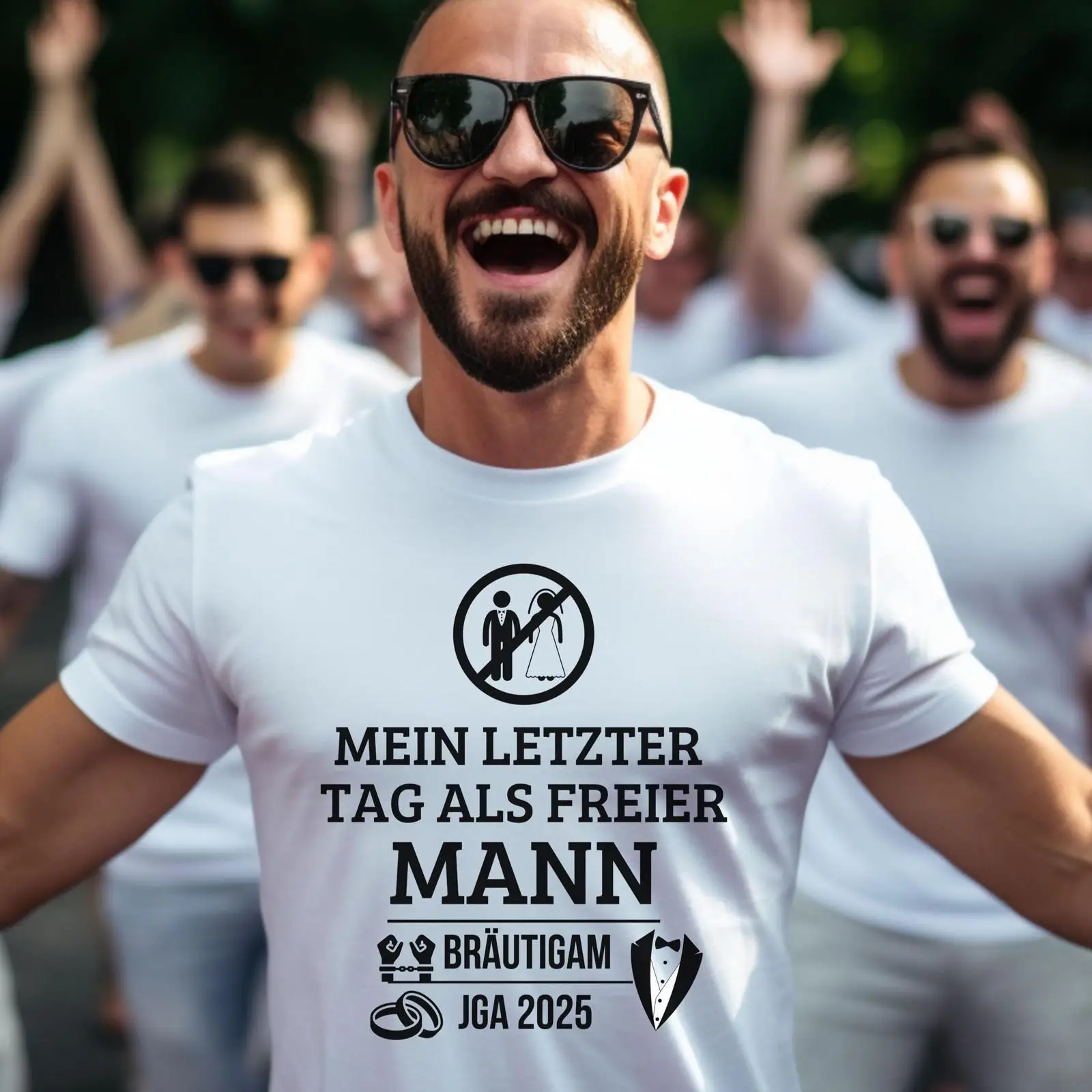 Camiseta JGA 2025 para Despedi - Men Grooming Quotes Short reseña y precio