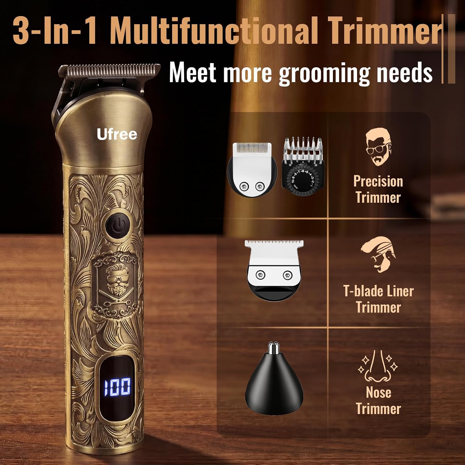 Recortadora de barba y cortape - Men'S Grooming Products Kit reseña y precio
